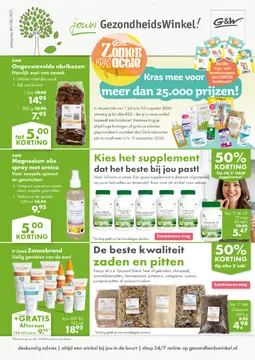 G&W GezondheidsWinkel folder voorblad