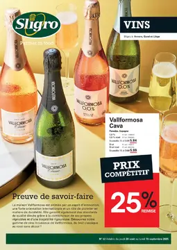Sligro couverture de brochure