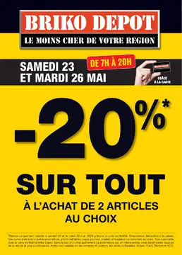 Briko Depot couverture de brochure