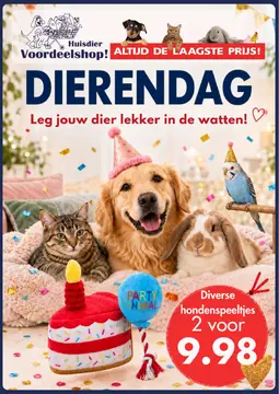 Huisdiervoordeelshop folder voorblad