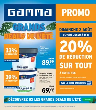 GAMMA couverture de brochure