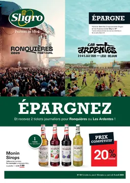 Sligro couverture de brochure