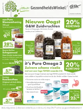 G&W GezondheidsWinkel folder voorblad