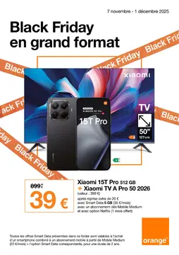 Orange couverture de brochure