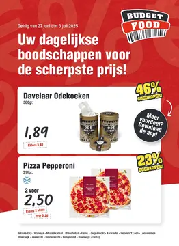 Budget Food folder voorblad