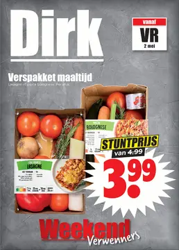 Dirk Weekendverwenners folder voorblad