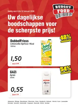 Budget Food folder voorblad