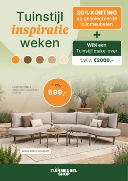 Tuinmeubelshop folder voorblad
