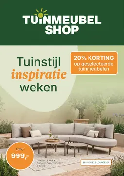 Tuinmeubelshop folder voorblad