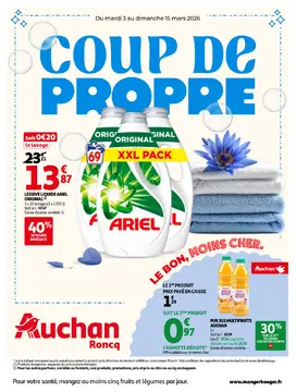 Auchan Roncq couverture de brochure