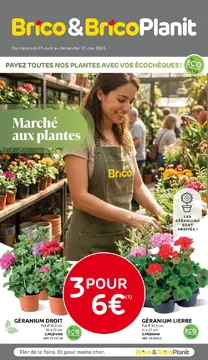 Brico&BricoPlanit Marché aux plantes couverture de brochure