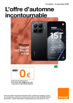 Orange couverture de brochure