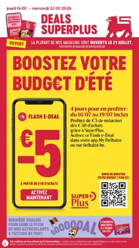 Delhaize couverture de brochure