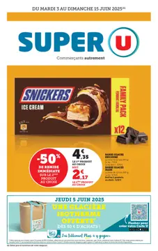 Super U couverture de brochure