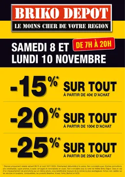 Briko Depot couverture de brochure