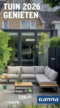 GAMMA Tuin genieten folder voorblad