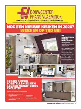 Bouwcenter Frans Vlaeminck folder voorblad