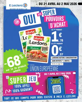 E.Leclerc couverture de brochure