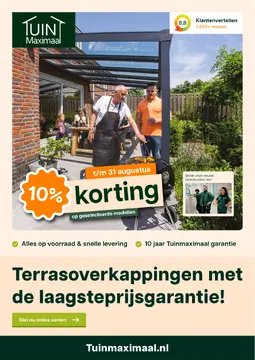 Tuinmaximaal folder voorblad