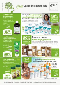 G&W GezondheidsWinkel folder voorblad