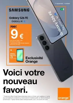 Orange couverture de brochure