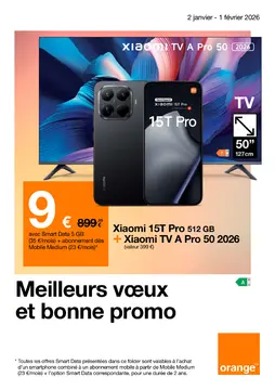 Orange couverture de brochure