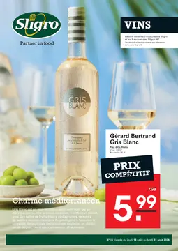 Sligro couverture de brochure