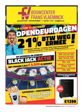 Bouwcenter Frans Vlaeminck folder voorblad