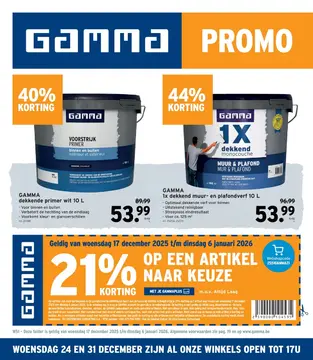 GAMMA folder voorblad