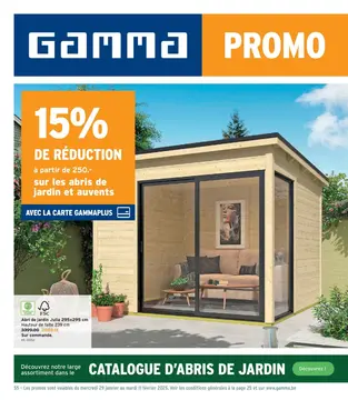 GAMMA couverture de brochure