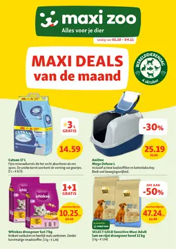 Maxi Zoo folder voorblad