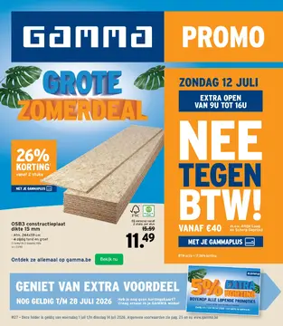 GAMMA folder voorblad