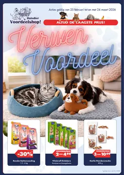 Huisdiervoordeelshop folder voorblad