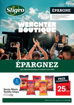 Sligro couverture de brochure