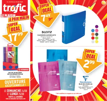 Trafic couverture de brochure