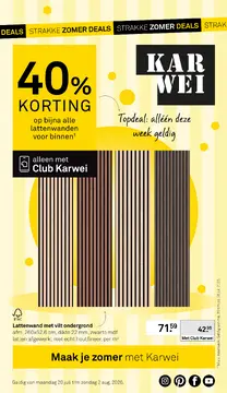 Karwei folder voorblad
