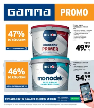 GAMMA couverture de brochure