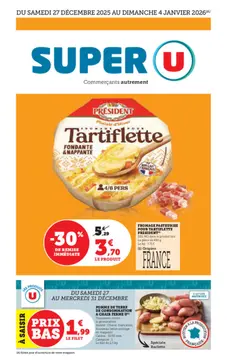 Super U couverture de brochure