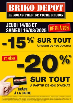 Briko Depot couverture de brochure