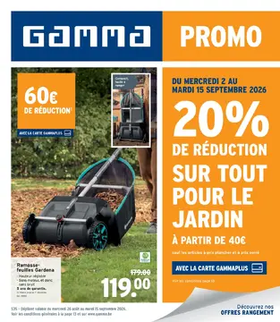 GAMMA couverture de brochure