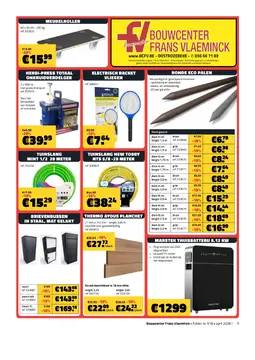 Bouwcenter Frans Vlaeminck folder voorblad