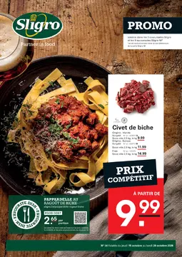Sligro couverture de brochure