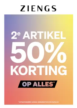Ziengs Schoenen folder voorblad