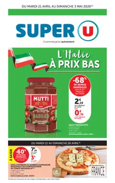 Super U couverture de brochure