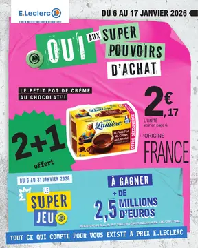 E.Leclerc couverture de brochure