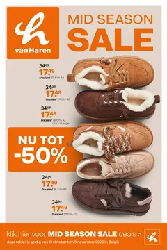 vanHaren Schoenen folder voorblad