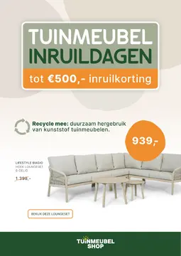 Tuinmeubelshop folder voorblad