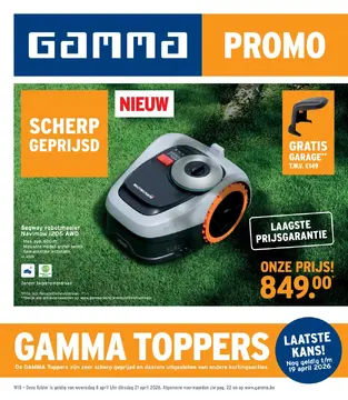 GAMMA folder voorblad