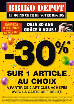 Briko Depot couverture de brochure