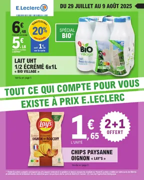 E.Leclerc couverture de brochure